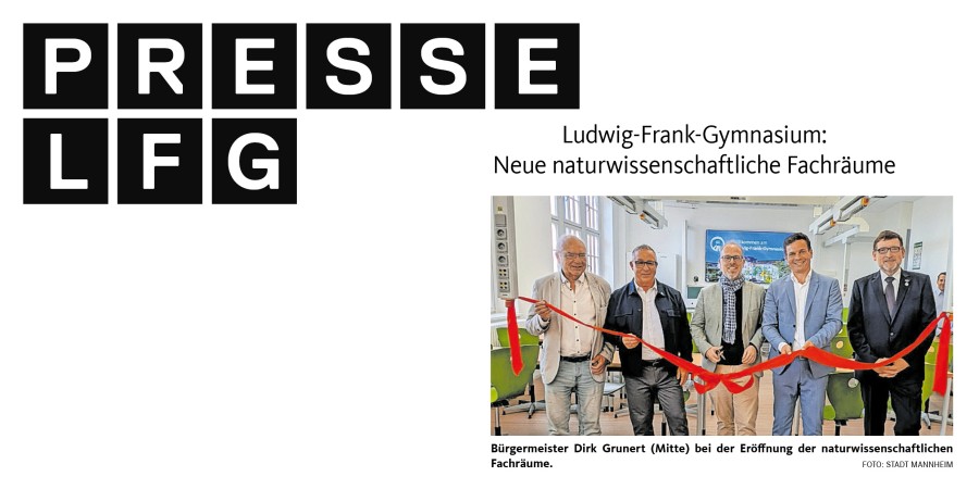 Neue naturwissenschaftliche Fachräume am Ludwig-Frank-Gymnasium eingeweiht